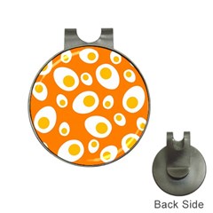 Orange Circle Egg Hat Clips With Golf Markers by Alisyart