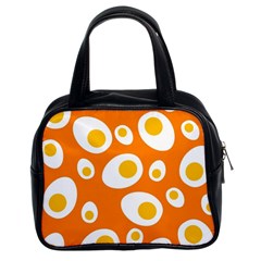 Orange Circle Egg Classic Handbags (2 Sides)
