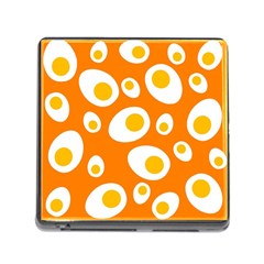 Orange Circle Egg Memory Card Reader (square)