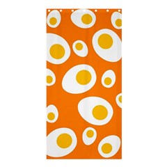 Orange Circle Egg Shower Curtain 36  X 72  (stall) 