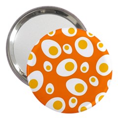 Orange Circle Egg 3  Handbag Mirrors