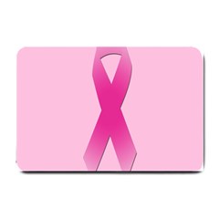 Pink Breast Cancer Symptoms Sign Small Doormat  by Alisyart