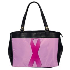 Pink Breast Cancer Symptoms Sign Office Handbags