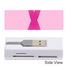 Pink Breast Cancer Symptoms Sign Memory Card Reader (Stick) 