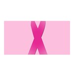 Pink Breast Cancer Symptoms Sign Satin Wrap Front