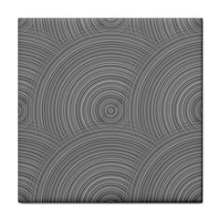 Circular Brushed Metal Bump Grey Tile Coasters