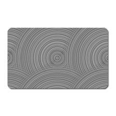 Circular Brushed Metal Bump Grey Magnet (rectangular) by Alisyart