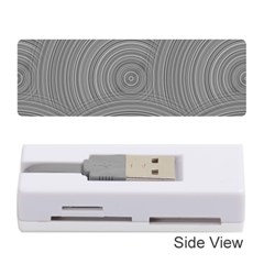 Circular Brushed Metal Bump Grey Memory Card Reader (stick) 