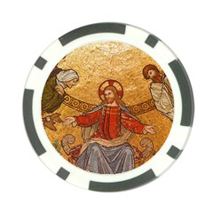 Gold Jesus Poker Chip Card Guard (10 Pack)