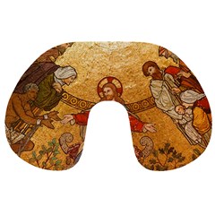 Gold Jesus Travel Neck Pillows by boho