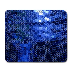 Blue Sequins Large Mousepads by boho