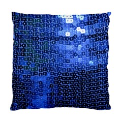 Blue Sequins Standard Cushion Case (one Side) by boho