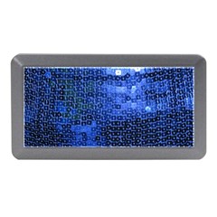 Blue Sequins Memory Card Reader (mini) by boho