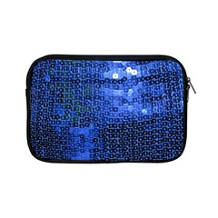 Blue Sequins Apple Ipad Mini Zipper Cases by boho