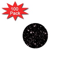 Black Stars 1  Mini Buttons (100 Pack)  by boho
