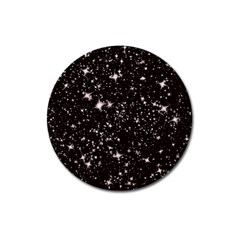 Black Stars Magnet 3  (round) by boho