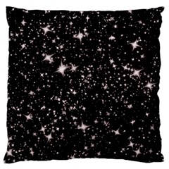 Black Stars Large Cushion Case (one Side) by boho