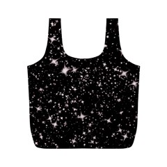 Black Stars Full Print Recycle Bags (m)  by boho