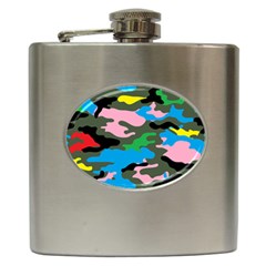 Rainbow Camouflage Hip Flask (6 Oz) by boho