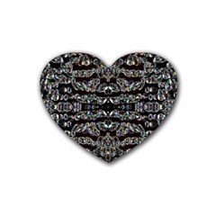 Black Diamonds Heart Coaster (4 Pack)  by boho