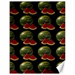 Black Watermelon Canvas 12  X 16   by boho