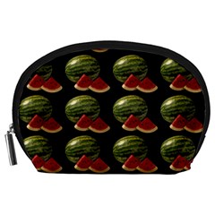 Black Watermelon Accessory Pouches (large)  by boho