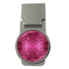 Pink Glitter Money Clips (round)  by boho