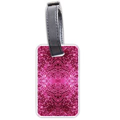 Pink Glitter Luggage Tags (one Side)  by boho