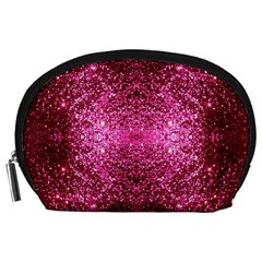 Pink Glitter Accessory Pouches (large)  by boho