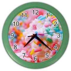 Birthday Cake Color Wall Clocks by boho