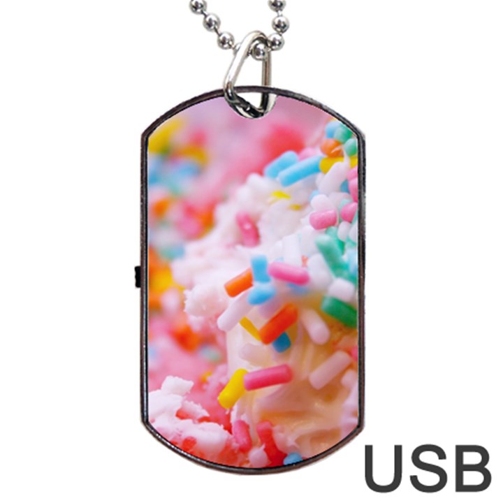 Birthday Cake Dog Tag USB Flash (Two Sides)