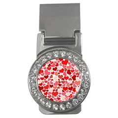Red Hearts Money Clips (cz)  by boho