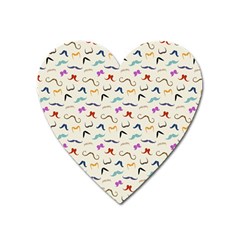 Mustaches Heart Magnet by boho