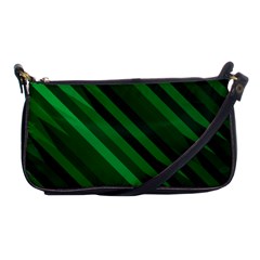 Abstract Blue Stripe Pattern Background Shoulder Clutch Bags
