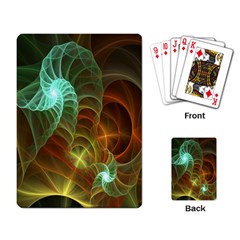 Art Shell Spirals Texture Playing Card