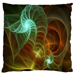 Art Shell Spirals Texture Large Cushion Case (One Side)