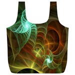 Art Shell Spirals Texture Full Print Recycle Bags (L)  Front