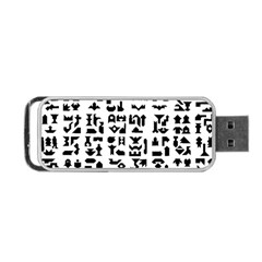 Anchor Puzzle Booklet Pages All Black Portable Usb Flash (two Sides)