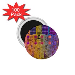 Circuit Board Pattern Lynnfield Die 1.75  Magnets (100 pack) 