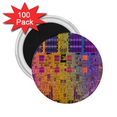 Circuit Board Pattern Lynnfield Die 2.25  Magnets (100 pack) 