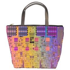 Circuit Board Pattern Lynnfield Die Bucket Bags