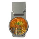 Circuit Board Pattern Money Clips (Round)  Front