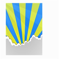 Sunlight Clouds Blue Sky Yellow White Large Garden Flag (two Sides)