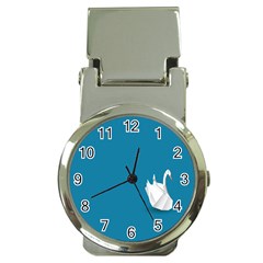 Swan Animals Swim Blue Water Money Clip Watches