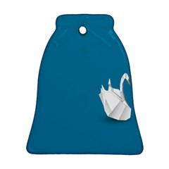 Swan Animals Swim Blue Water Ornament (bell)