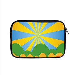 Sunlight Clouds Blue Yellow Green Orange White Sky Apple Macbook Pro 15  Zipper Case by Alisyart