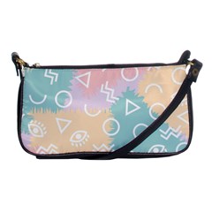 Triangle Circle Wave Eye Rainbow Orange Pink Blue Sign Shoulder Clutch Bags