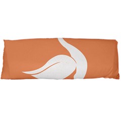 Swan Girl Face Hair Face Orange White Body Pillow Case Dakimakura (two Sides)