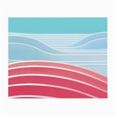 Wave Waves Blue Red Small Glasses Cloth