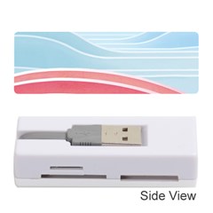 Wave Waves Blue Red Memory Card Reader (stick)  by Alisyart